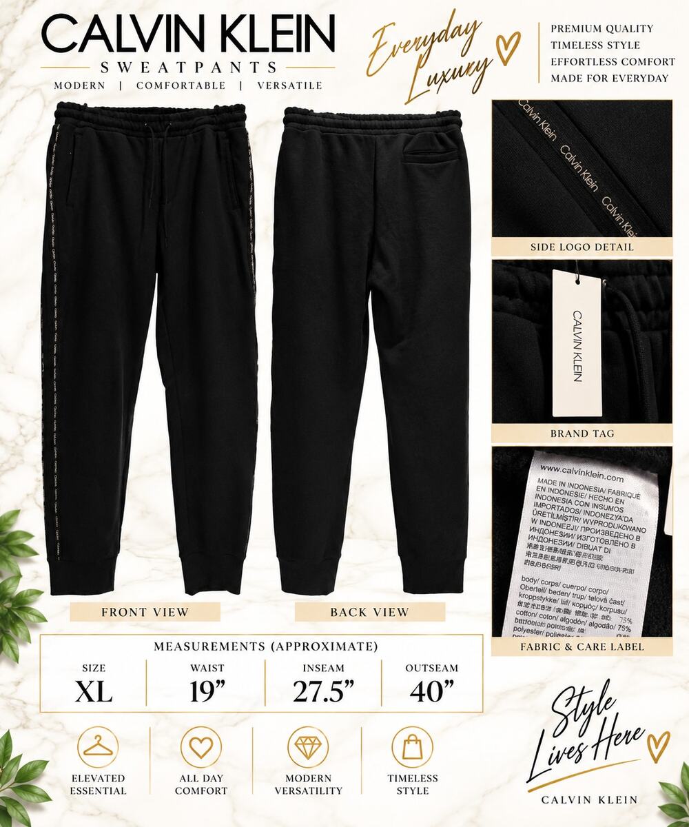 Calvin Klein Joggers*Black with logo down side*